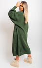 Chunky Knitted Balloon Sleeve Long Maxi Cardigan