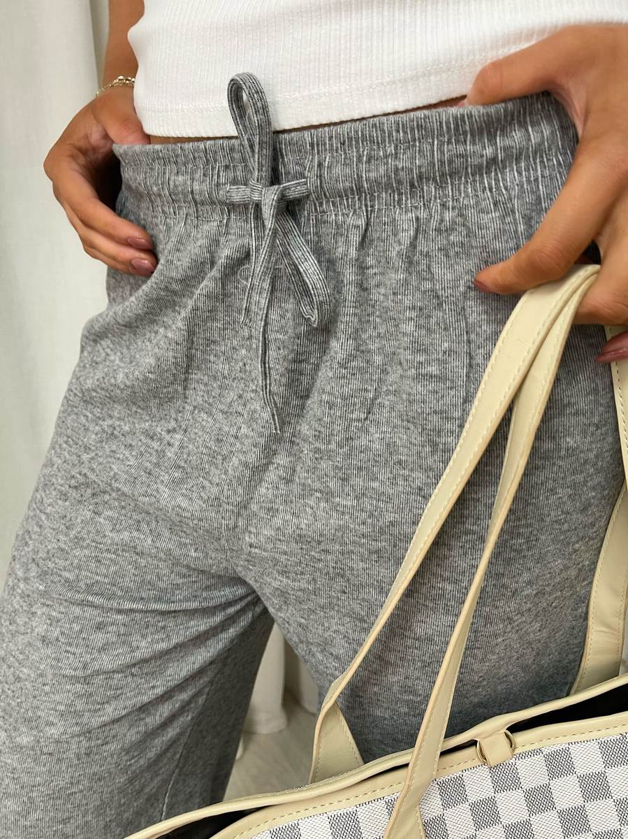 Drawstring Elastic Waist Lounge Trouser