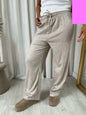 Drawstring Elastic Waist Lounge Trouser