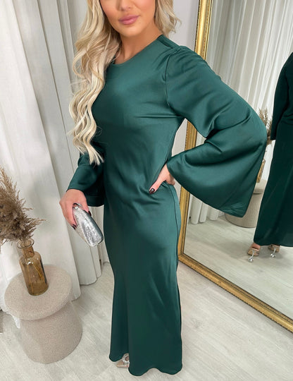 Bell Long Sleeve Maxi Dress